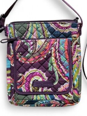 Vera Bradley Iconic RFID Mini Hipster Crossbody in Heirloom Paisley pattern